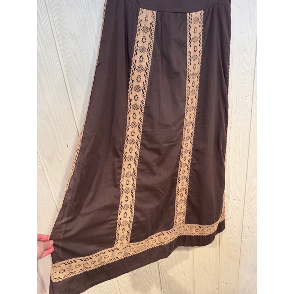 Solitaire Los Angeles Skirt Size S Brown - Picture 2 of 10